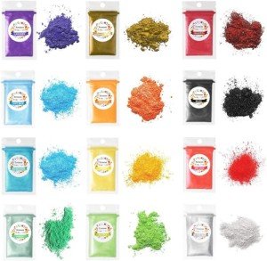 12 Color Mica Powder Pigments for Soap Making