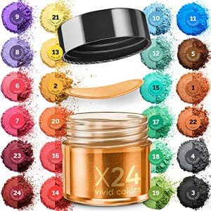 24 Color Set of Cosmetic Grade Mica Powder