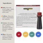 Watkins Food Coloring Set: Red, Yellow, Green, Blue