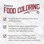 Watkins Food Coloring Set: Red, Yellow, Green, Blue
