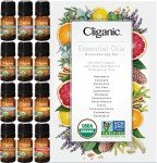 Top 12 Organic Essential Oils Set - Cliganic