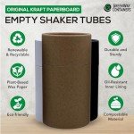 Biodegradable Kraft Shaker Tubes - 6 Pack