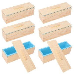 Artisan Soap Loaf Mold with Wooden Box, 6 Pack