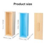 Artisan Soap Loaf Mold with Wooden Box, 6 Pack