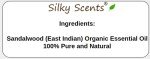 100% Pure East Indian Sandalwood Essential Oil - 10 ML