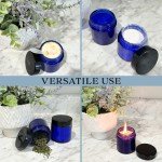 12-Pack of 4 oz Cobalt Blue Glass Jars