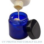 12-Pack of 4 oz Cobalt Blue Glass Jars