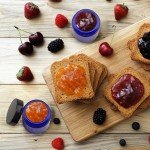 12-Pack of 4 oz Cobalt Blue Glass Jars