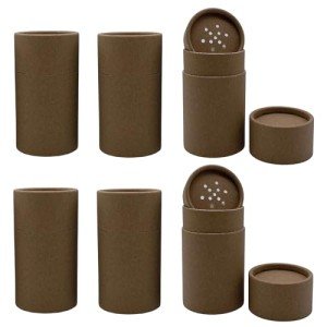 Biodegradable Kraft Shaker Tubes - 6 Pack