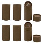 Biodegradable Kraft Shaker Tubes - 6 Pack