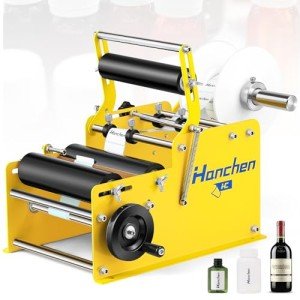 Handmade Soap Bottle Labeling Machine with Press Handle