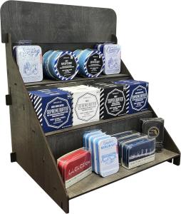 Wooden 3-Step Display Stand for Handmade Soaps