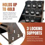 Wooden 3-Step Display Stand for Handmade Soaps