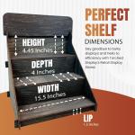 Wooden 3-Step Display Stand for Handmade Soaps