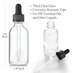 12 Pack Glass Dropper Bottles with Funnels and Labels