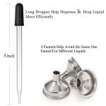 12 Pack Glass Dropper Bottles with Funnels and Labels