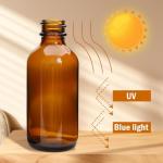 40 Pack 2oz Amber Glass Dropper Bottles