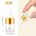 Mini Glass Dropper Bottles for Essential Oils - 10pcs