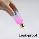 Rainbow 2 oz Glass Dropper Bottle Set