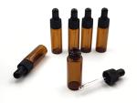 15 Packs of Mini Amber Dropper Bottles