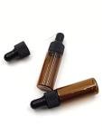 15 Packs of Mini Amber Dropper Bottles