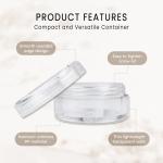 100 Pack High Quality 5g Plastic Sample Jars