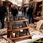 3 Tier Wooden Earring & Ring Holder Display Stand