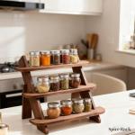 3 Tier Wooden Earring & Ring Holder Display Stand