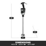 Heavy Duty Immersion Blender with Removable Shaft