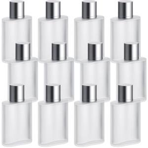 6 Pack Refillable Frosted Glass Perfume Atomizers