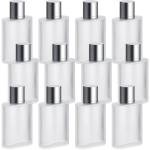 6 Pack Refillable Frosted Glass Perfume Atomizers