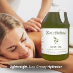 100% Pure Olive Massage & Body Oil, 1 Gallon