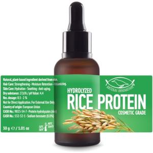 Hydrolyzed Rice Protein for Skin & Hair Care