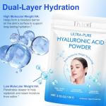 Hyaluronic Acid Powder for Deep Hydration - 2 Pack