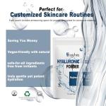 Hyaluronic Acid Powder for Skin Hydration 60g