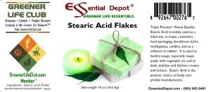 Vegetable-Based Stearic Acid Flakes - 1 lb