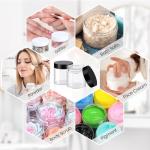 12-Pack Clear Plastic Jars for Handmade Cosmetics