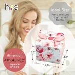 Floral Gift Boxes with Ribbons - 20 Pack