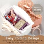 Floral Gift Boxes with Ribbons - 20 Pack