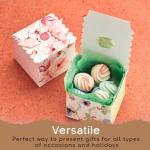 Floral Gift Boxes with Ribbons - 20 Pack