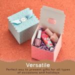 Floral Gift Boxes with Ribbons - 20 Pack