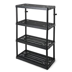 Sturdy 4-Shelf Ventilated Storage Organizer Unit