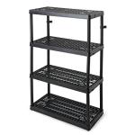 Sturdy 4-Shelf Ventilated Storage Organizer Unit