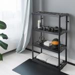 Sturdy 4-Shelf Ventilated Storage Organizer Unit
