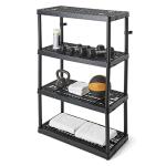 Sturdy 4-Shelf Ventilated Storage Organizer Unit