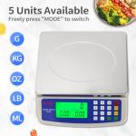 Digital Kitchen Scale 30KG for Baking and Cooking