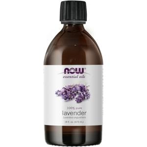 NOW Lavender Essential Oil 16-Ounce, Vegan, Child Resistant