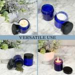 12-Pack of 4 oz Cobalt Blue Glass Jars