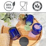 12-Pack of 4 oz Cobalt Blue Glass Jars