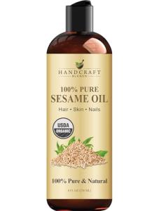 Organic Sesame Oil 8 oz - Pure, Natural, Therapeutic Grade
